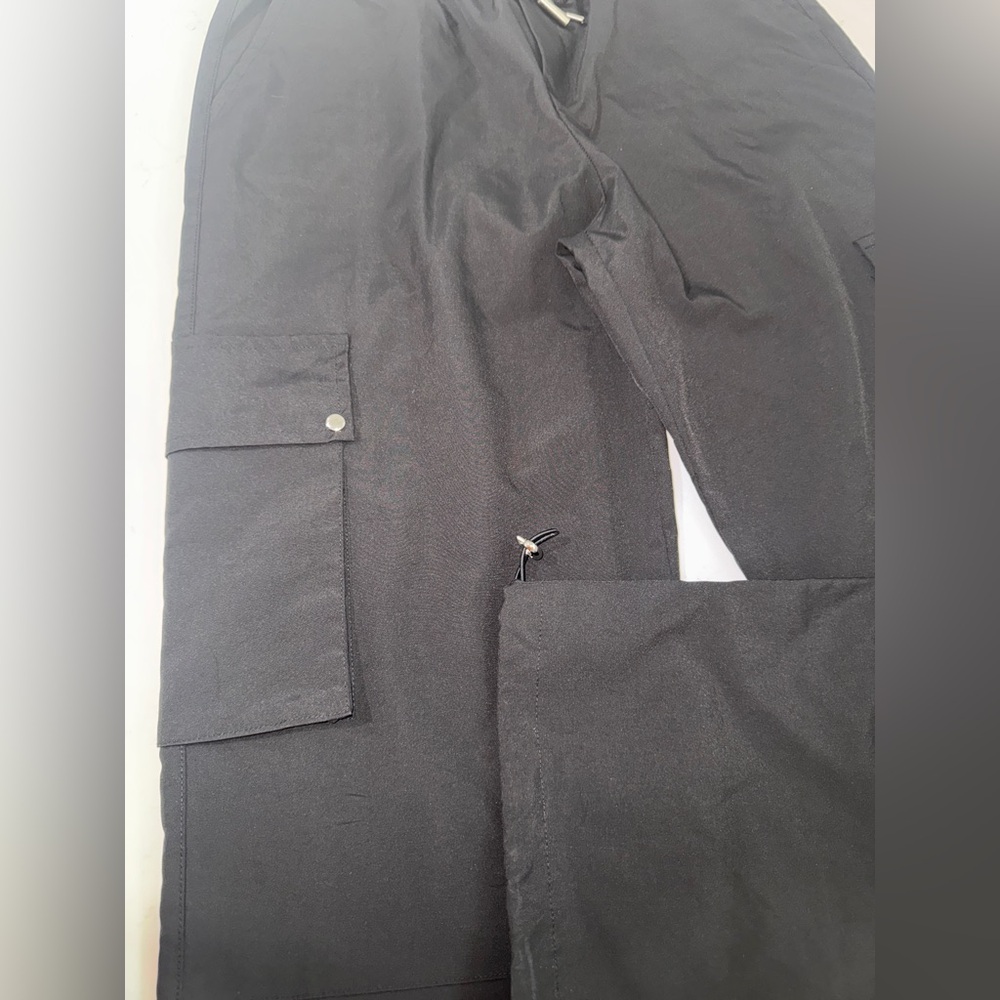 Women's Black Cargo Joggers - Picture 10 of 11